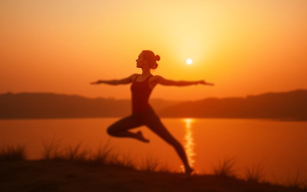 सुबह सूर्य के साथ योगाभ्यास